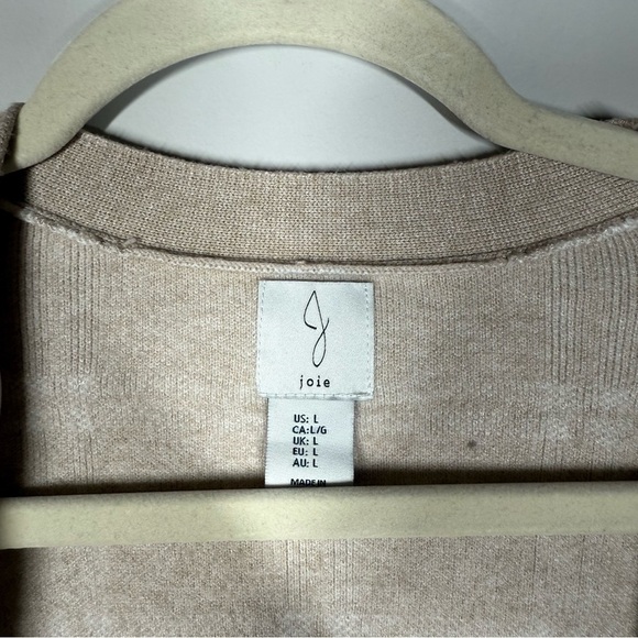 Joie Beige Plaid Cardigan Sweater - Picture 4 of 5